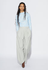 OSSkye Blouse AOP Blue Pool
