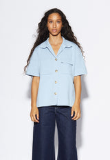 Easton Knit Shirt Sky