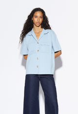 Easton Knit Shirt Sky