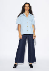 Easton Knit Shirt Sky