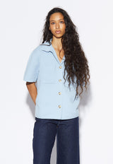 Easton Knit Shirt Sky