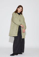 Akaroa Quilted Jacket Pale Olive