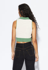 Aukstaitija Crop Top Oat Milk and Fern Moss