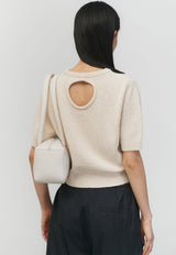 Back Cut-out Pullover Beige