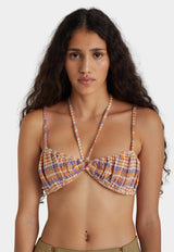 Ivanka Crinkey Top Orange