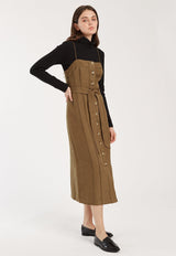 Button Midi Dress