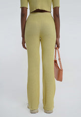 Pinstripe Knit Pant Limoncello