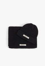 Wynn Hat & Scarf Set Black