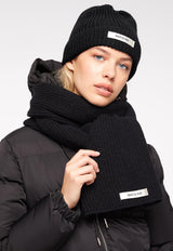 Wynn Hat & Scarf Set Black