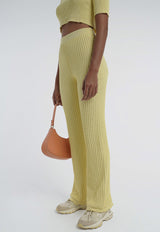 Pinstripe Knit Pant Limoncello