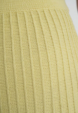 Pinstripe Knit Pant Limoncello