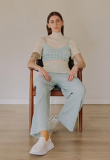 San Bralette Top Light Blue