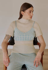 San Bralette Top Light Blue