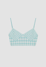 San Bralette Top Light Blue