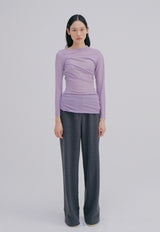 Unbalance Waist Trousers Charcoal