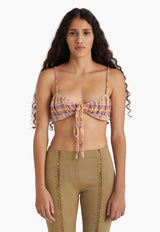 Ivanka Crinkey Top Orange
