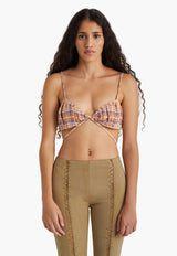 Ivanka Crinkey Top Orange