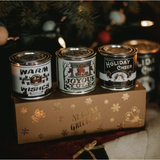 Seasons Greetings Holiday Mini Candle Gift Set