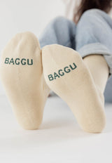 Ribbed Sock Ecru