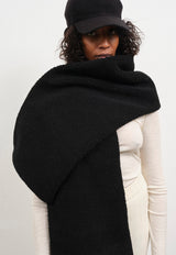 Unisex Bayonne Sherpa Scarf Black