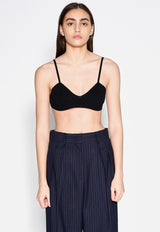 Knit Bralette Top Black