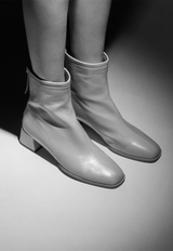 Franca Patent Ankle Boots Black
