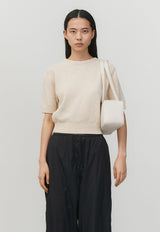 Back Cut-out Pullover Beige