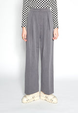 Pleated Grey Pants