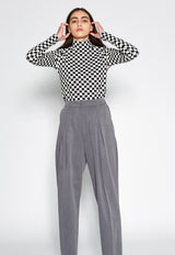 Pleated Grey Pants