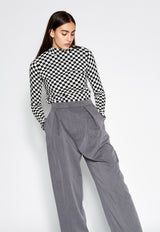 Pleated Grey Pants