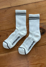 Boyfriend Socks Classic White