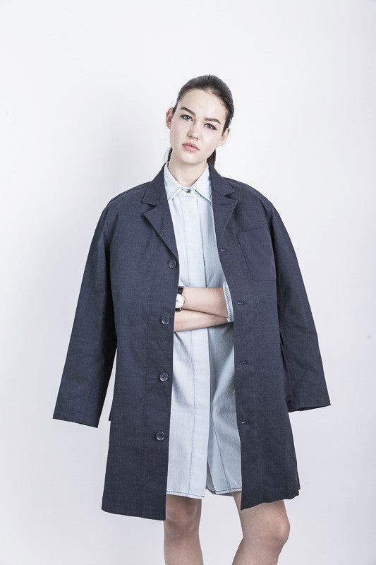 Unisex Pocket Shop Coat, jacket, Wisdom Apparel, - nois