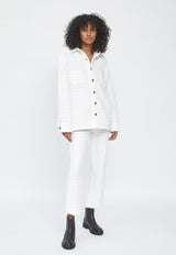 Julian Waffle Jacket Ivory
