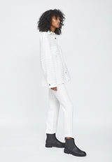 Julian Waffle Jacket Ivory