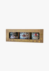 Seasons Greetings Holiday Mini Candle Gift Set
