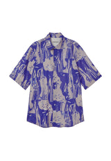 Planter Oversized Shirt Blue