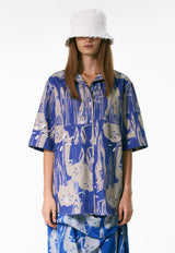 Planter Oversized Shirt Blue