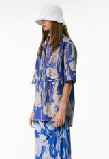 Planter Oversized Shirt Blue