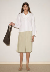 Collar Point Shirt White