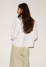 Collar Point Shirt White