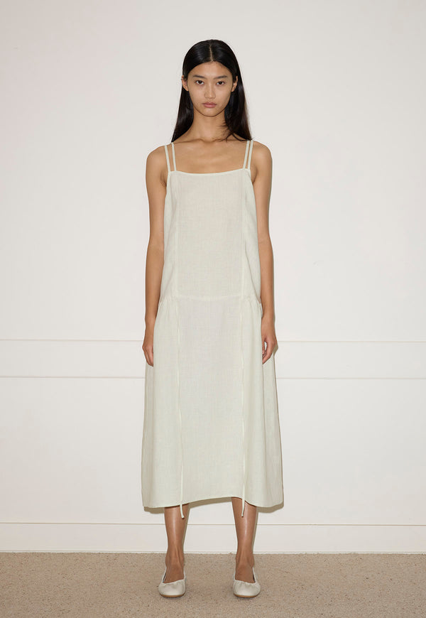 Linen Strap Dress Pastel Pistachio