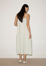 Linen Strap Dress Pastel Pistachio