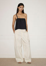 Tab Pants Off White