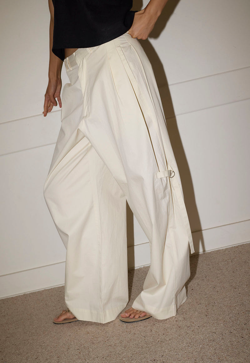 Tab Pants Off White