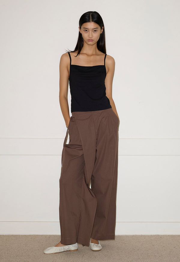 Double Layer Pant Carob Check