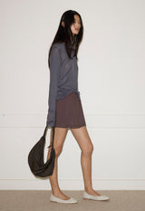 Knit Long Sleeve Steel