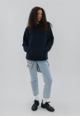 Snap Collar Knit Navy
