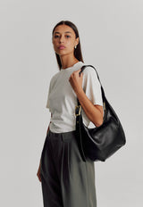 Large Everyday Croissant Bag Black