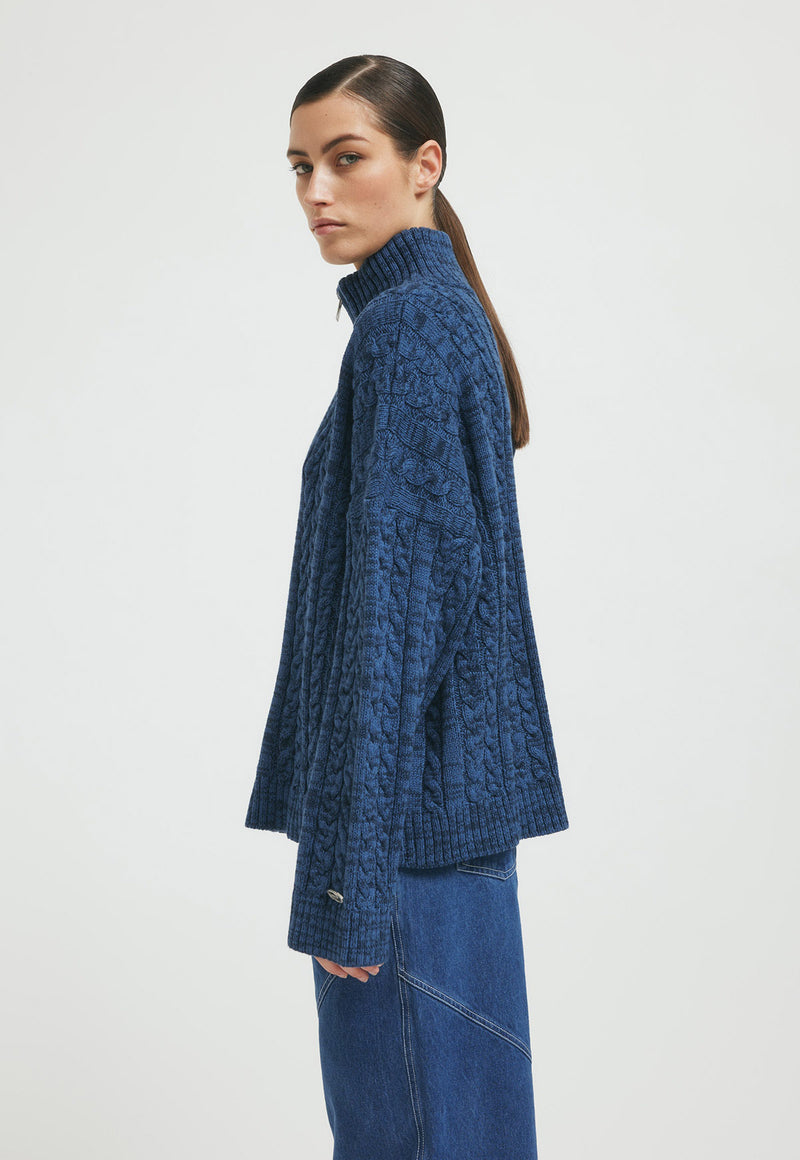 CassidyRS Knit Blue Melange