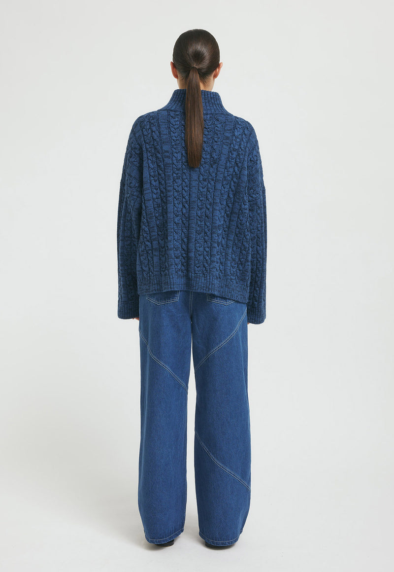 CassidyRS Knit Blue Melange